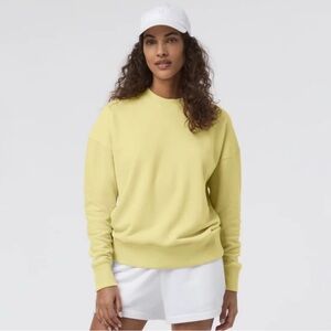 Vuori Yellow Weekender Crew Sweatshirt
